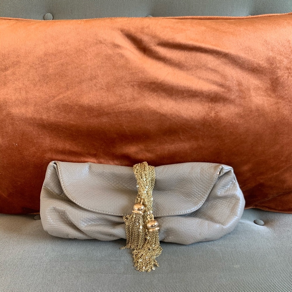“Deux Lux” leather clutch